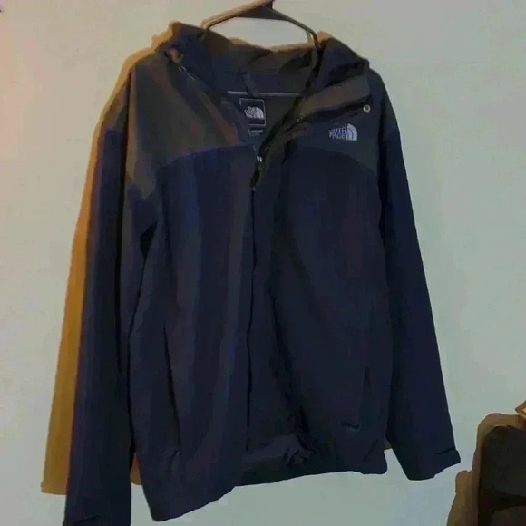 North Face Hyvent 3 in 1 Jacket T325 T725 2013 Gray and blue Mens Medium M - Picture 2 of 10